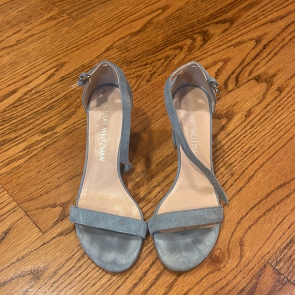 Stuart Weitzman Woman’s Blue Heels Size 5.5 - Picture 2 of 7